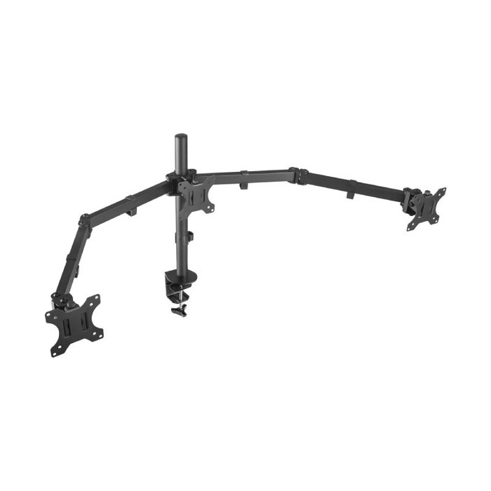 Aisens Soporte de Mesa para 3 Monitores DT27TSR-061, 13-27 pulgadas, Negro